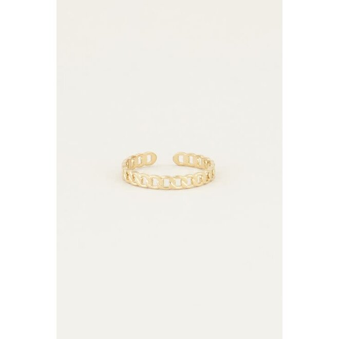 Ring platte schakels