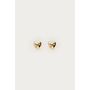 Midnight studs hart met strass goud