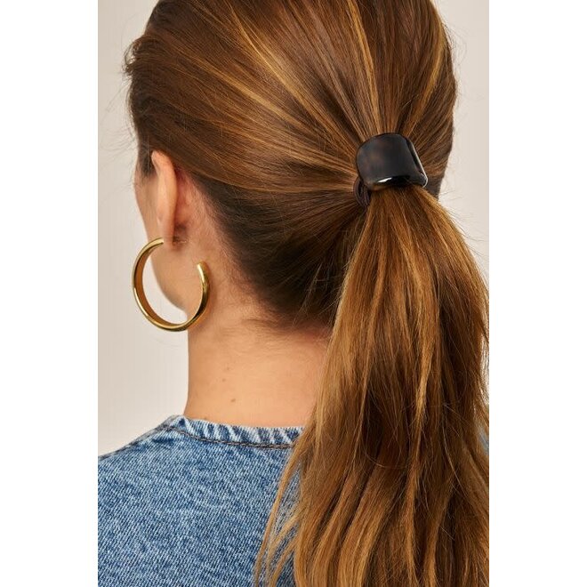 Bruin rode haarelastiek set