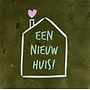 Tegeltje Een nieuw huis olijf/mint(lichtgroen-warmroze)