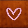 Tegel hartje open nieuw terra/warmroze