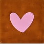 Tegel hartje dicht nieuw terra/warmroze