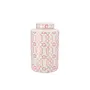 Hailey pink porcelain jar pattern 18x30cm