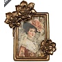 Fotolijst rechthoek bloemen goud 18x3,2x22cm