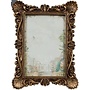 Fotolijst rechthoek schelp goud 15,2x2,4x20,4cm