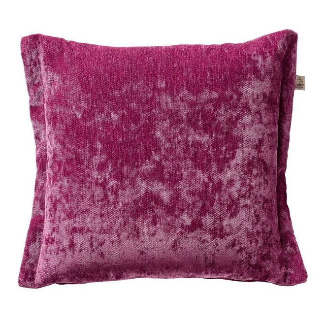 LEWY - Kussenhoes 45x45 cm - fluweel - Festival Fuchsia - paars