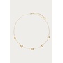 Love ketting met open hartjes Goudkleurig