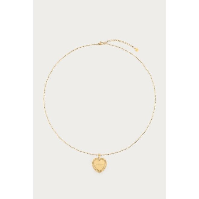 Love ketting met hartje "Always" Goudkleurig