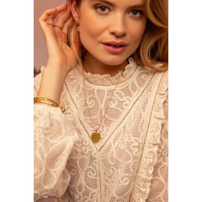 Love ketting met hartje "Always" Goudkleurig