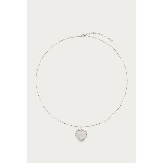 Love ketting met hartje "Always" Zilverkleurig