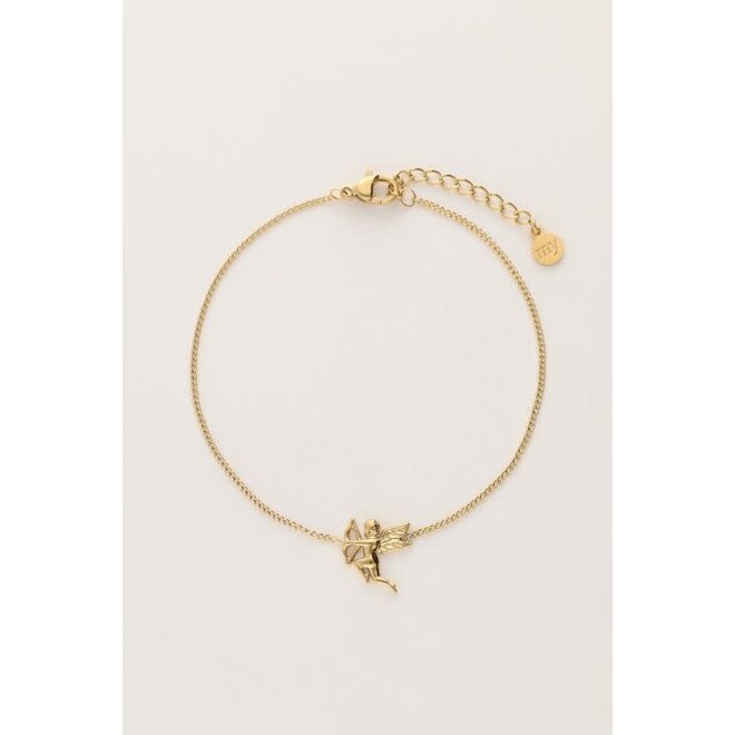 Love armband Cupido Goudkleurig