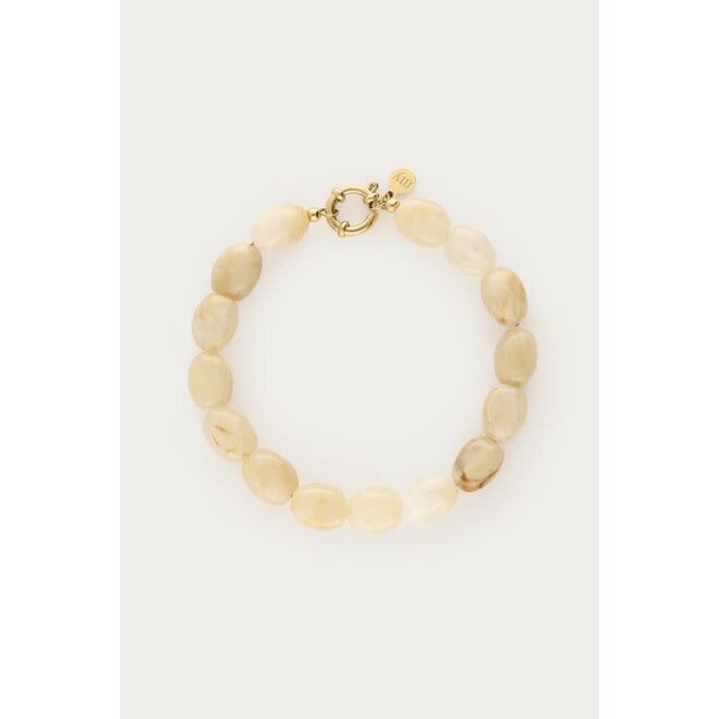Beige kralenarmband
