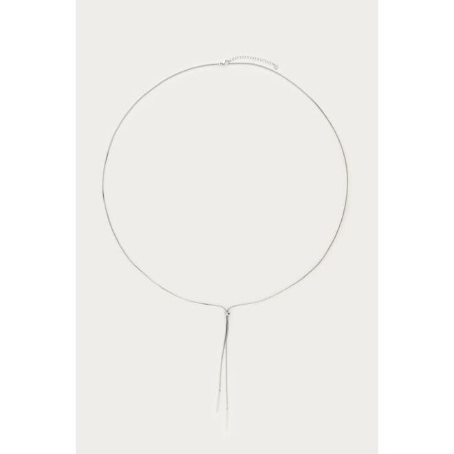 Lange ketting met koorden Zilverkleurig