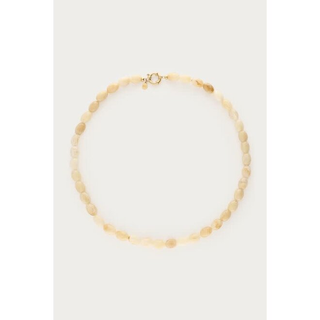 Beige kralenketting