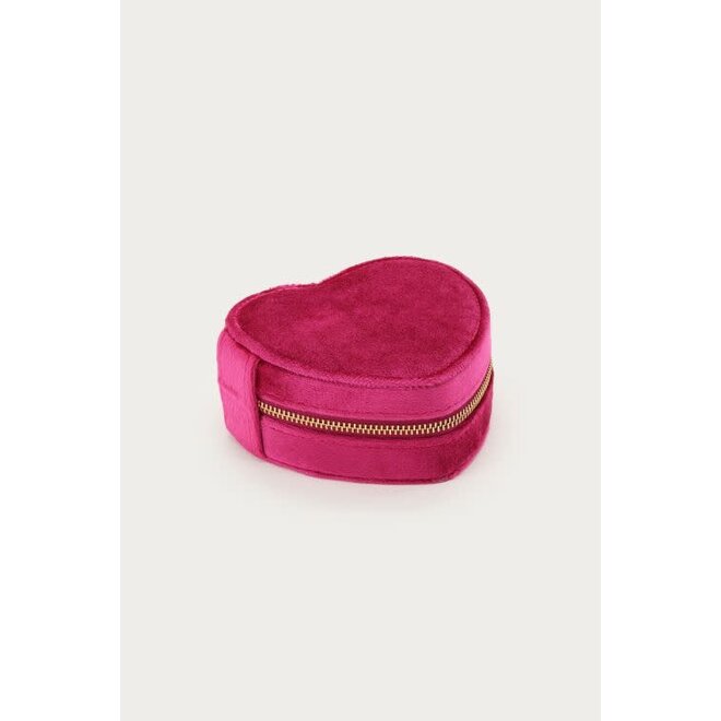 Bold velvet fuchsia sieraden doos