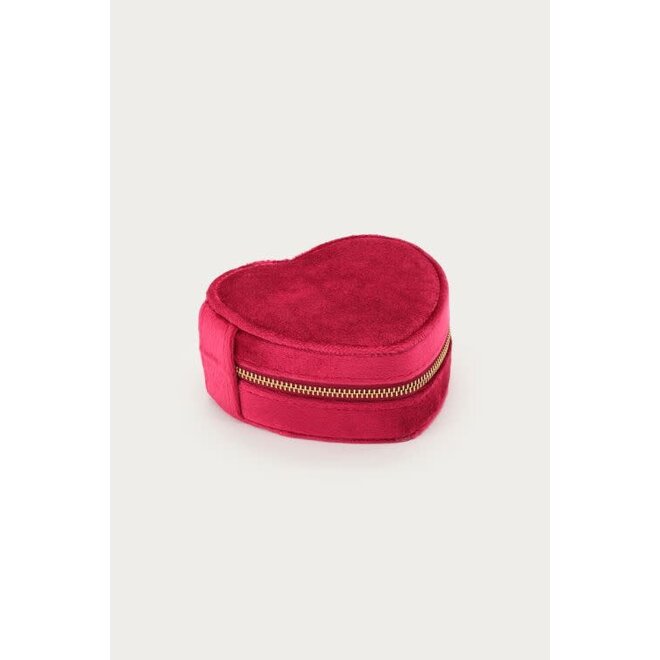 Bold velvet roze sieraden doos