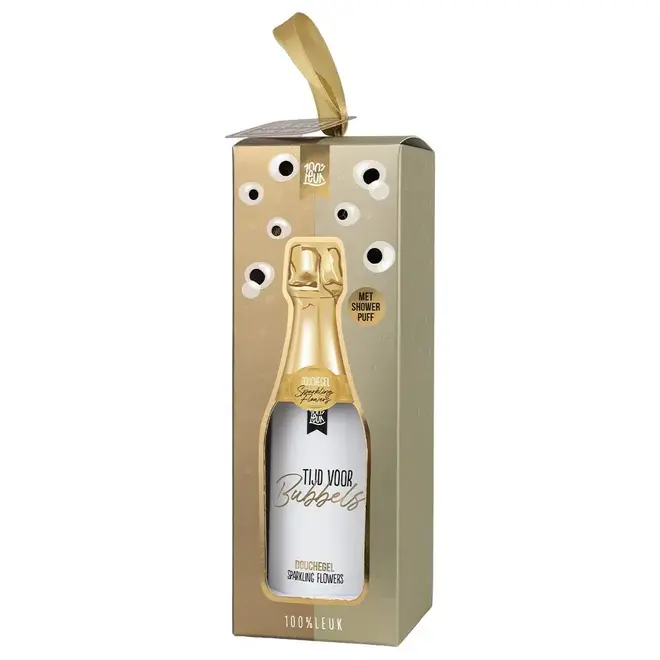 Douchegel met puff – Tijd voor bubbels