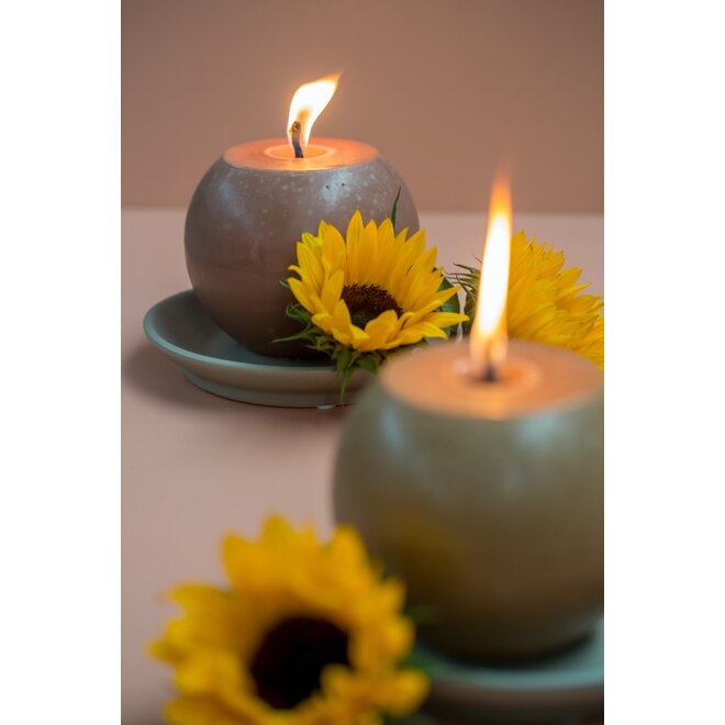 Outdoor rustic ball kaars Brique Ø15CM