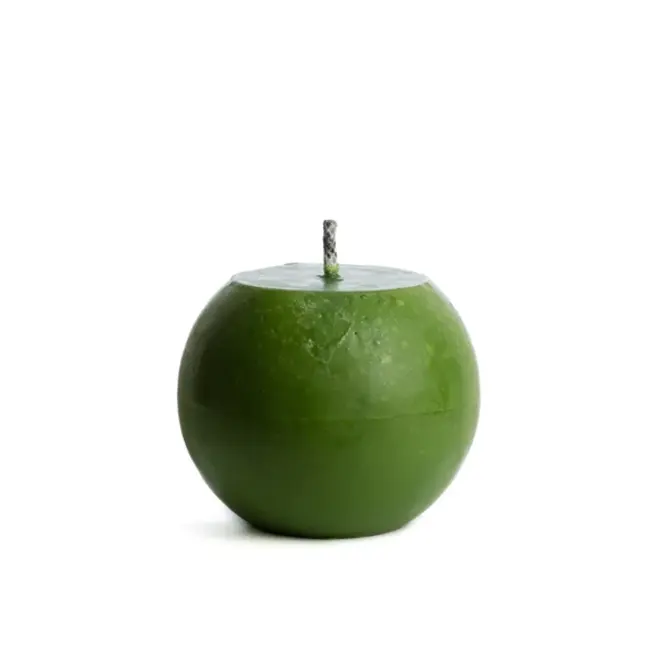 Outdoor rustic ball kaars Leaf Green Ø15CM