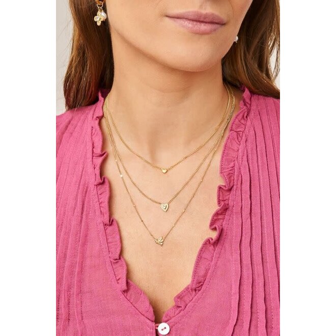 Botanical ketting met fijn hartje