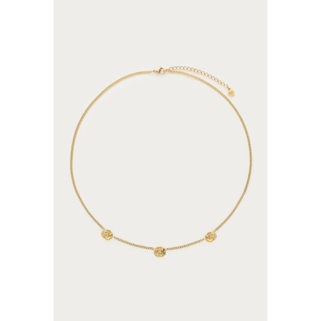 Botanical ketting met drie rozen