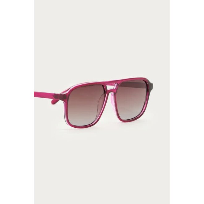 The Rosie paarse retro zonnebril