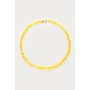 Gele kralenketting