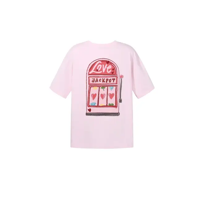 Love Machine T-shirt Roze