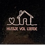 Tegel huisje vol liefde (nieuw) goud/nude roze(taupe)