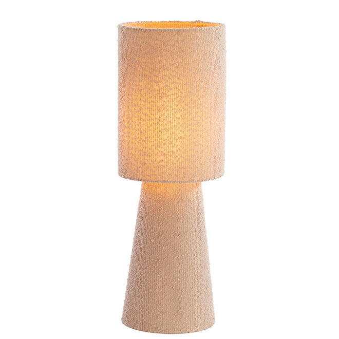 Tafellamp Ø20x58 cm MIKKEL bouclé zand