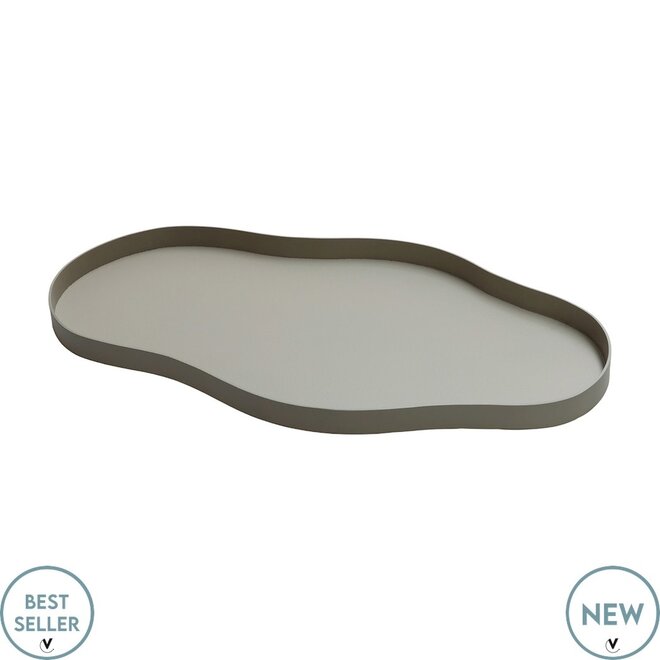 Dienblad Bauru S clay L44 x B25 x H2 cm