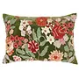Cushion BLOOM handwoven 50x30cm green multicolor