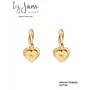 Oorring met statement hart bedel