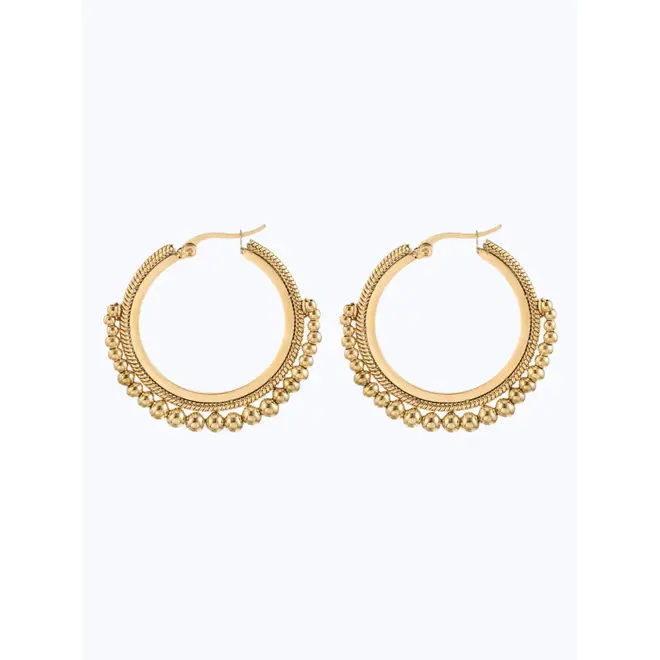 Unity triple vormen oorring zonder balletjes hanger