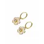 By Jam Oorbellen Bloem beige