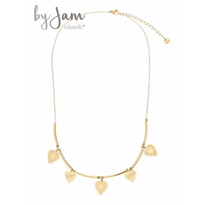 By Jam Gioielli Ketting L' Amour hartjes