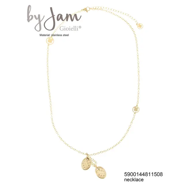By Jam Gioielli Ketting Luck bedels en klavers