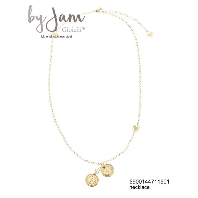 By Jam Gioielli Ketting amour bedels en hartjes
