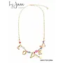 By Jam Gioielli Ketting LOVE met gekleurde kralen
