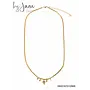 By Jam Gioielli Ketting met bolletjes en naturel stenen