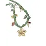 By Jam Gioielli  Ketting groene touw ketting met grove bedels