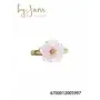 By Jam Ring met licht roze bloem groot
