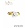 By Jam Ring met witte bloem klein