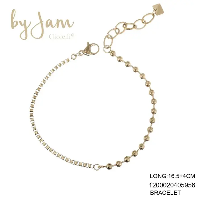 By Jam Armband met gemixte schakels