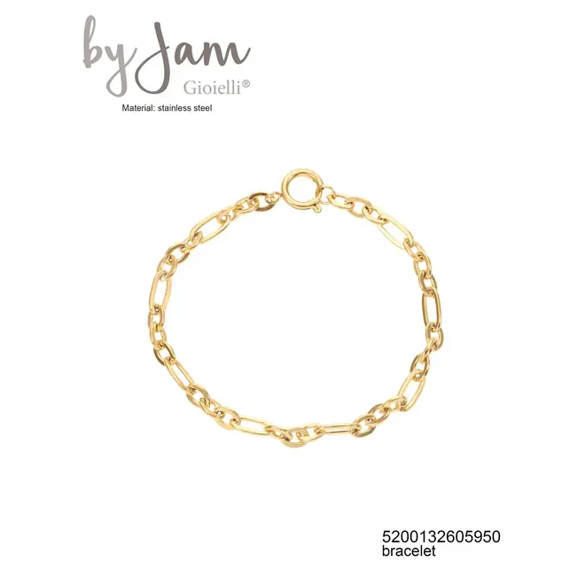By Jam Armband met ovale en ronde schakels