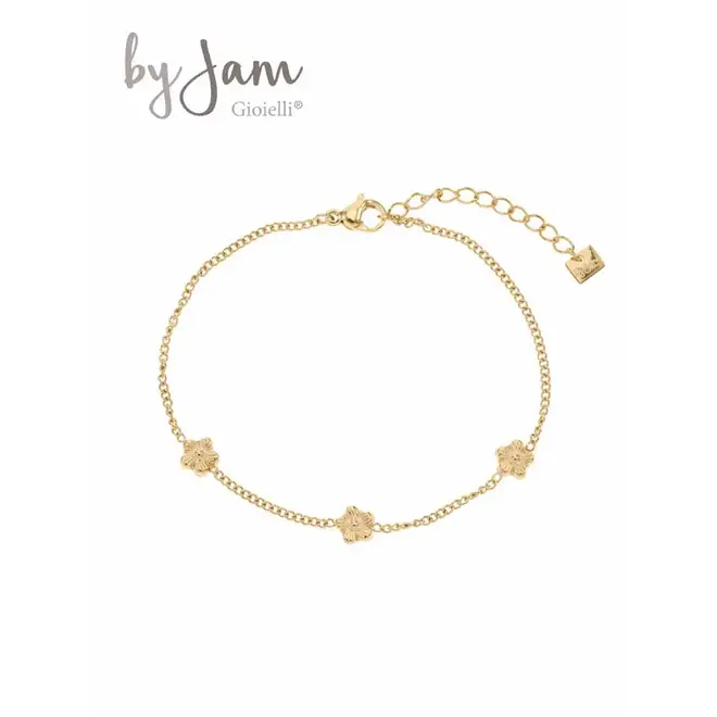 By Jam Armband met bloemetjes