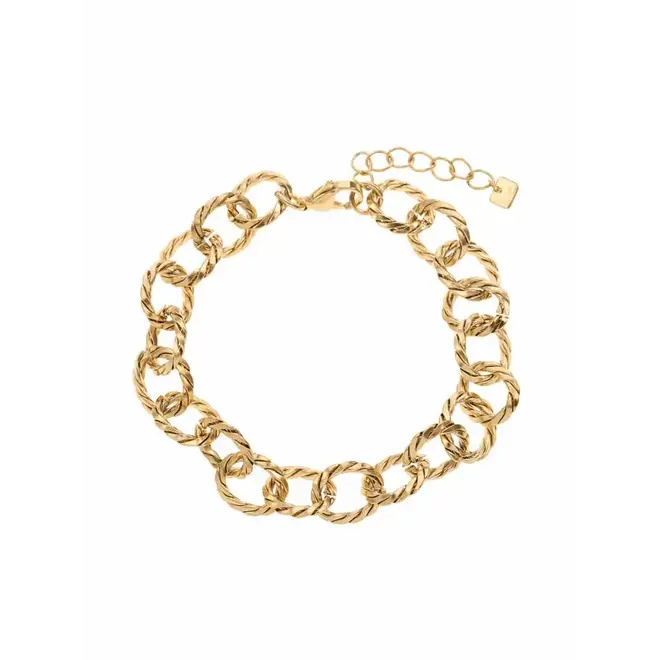By Jam Armband met gevlochten schakels