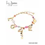 By Jam Armband LOVE met gekleurde kralen