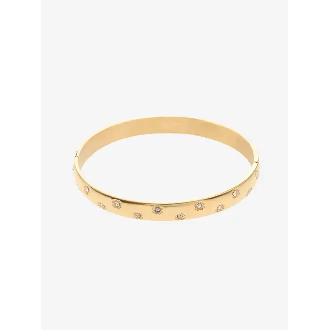 By Jam Bangle zonnebloemen met steentjes