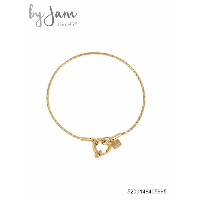 By Jam Schakelarmband fijne slangenketting